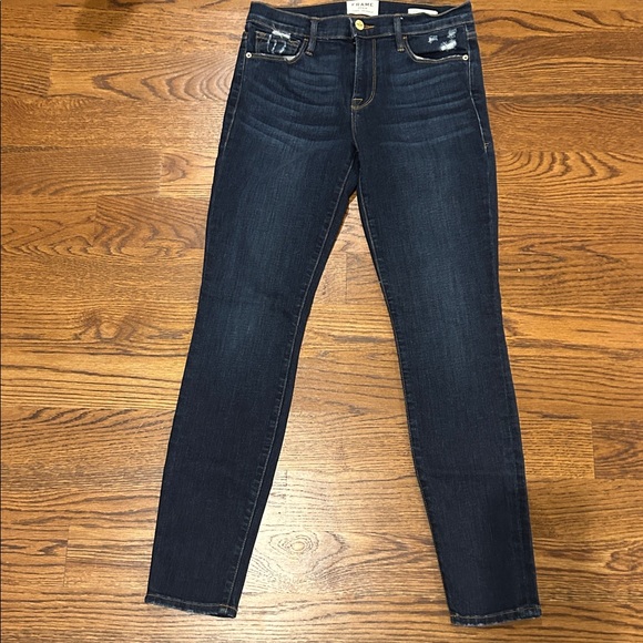 FRAME Le Skinny De Jeanne size 28 medium wash - Picture 2 of 7